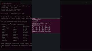 Fun Text Based Simulation of Telehack Commands in Linux