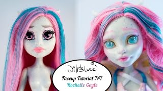Faceup Tutorial №7 Rochelle Goyle OOAK Monster High Cutom doll repaint