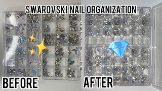 SWAROVSKI NAIL ORGANIZATION | TIPS ON SIZES &amp; SHAPES