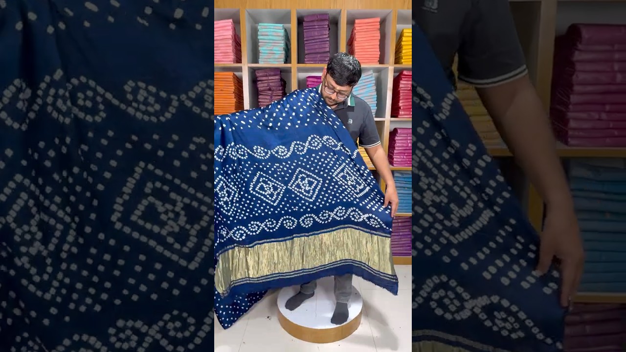Ek Dani Bandhani With Pure Lagadi Patta Saree