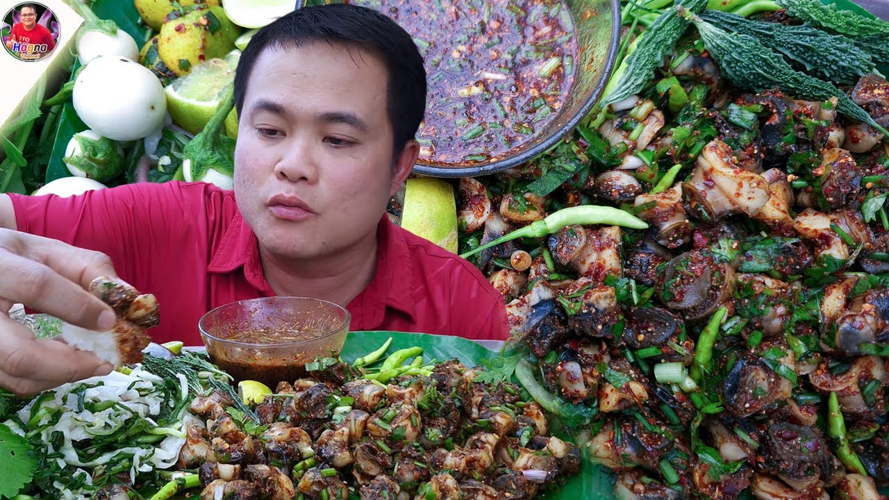 ก้อยหอยเชอรี่ ทำเองแซ่บเอง แกล้มมะระขี้นก ส้มผักพริกหน่วยลูกโดดแซ่บๆ จ้วดๆ สุดยอดคัก