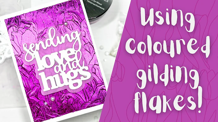 Gilding flakes + Embossing Folder #cards #cardmaking #papercraft #gildingflakes #spectrumnoir
