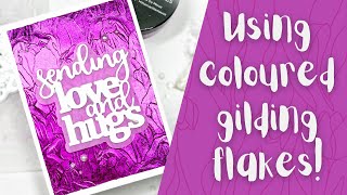 Gilding Flakes Embossing Folder