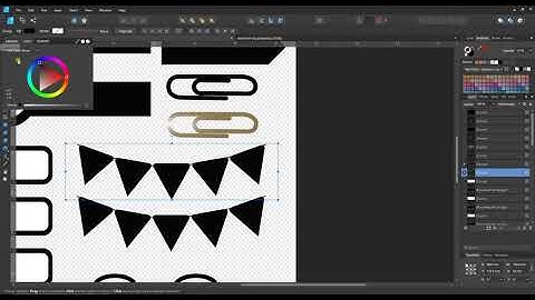 Digital Sticker Template Product Demo with Affinity Designer