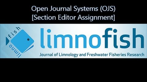 Section Editor Assignment - Open Journal Systems