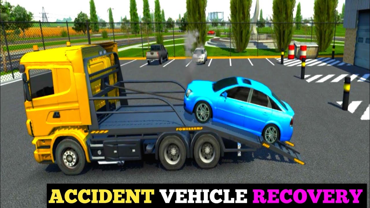 Transport Accidental Vehicle at Auto Works Shop : Drive Simulator 2024 - Android Gameplay