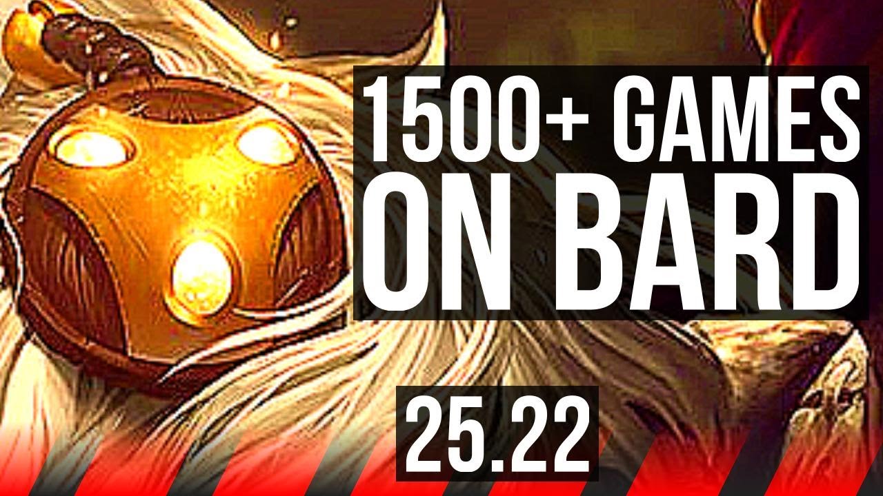 BARD vs YASUO (TOP) | 1500+ games | EUW Master | 25.22