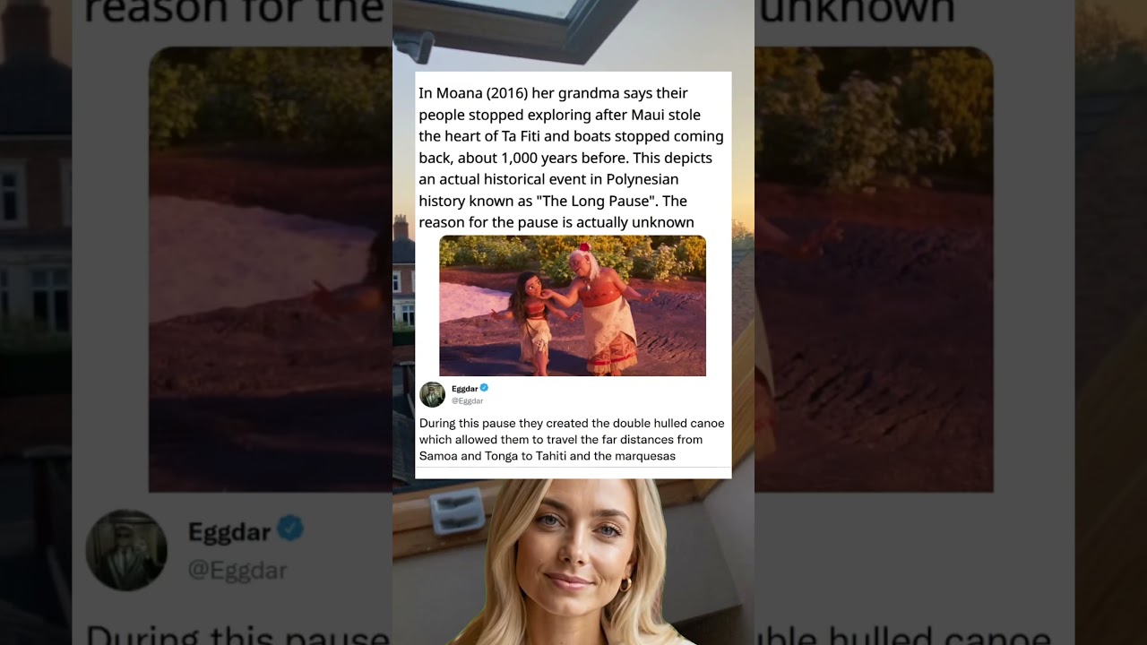 In Moana (2016) her grandma says their people stopped exploring after Maui stole the heart of TaFiti