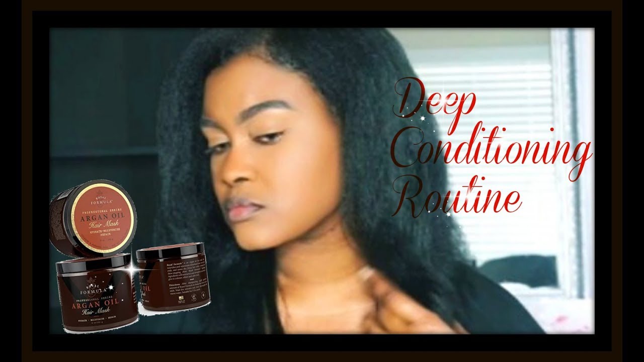 Argan Oil Hair Mask Deep Conditioning Routine YouTube