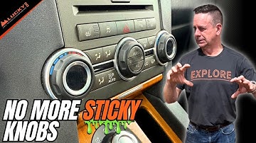 How to Replace Sticky Heater Control Knobs on Range Rover Sport or LR4 | Lucky8