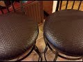 Faux Leather Bar Stool Cushions