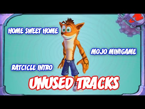 CRASH MIND OVER MUTANT - HOME SWEET HOME - BONUS ROUND - RATCICLE - UNUSED TRACKS - In realtà non sono sicuro se appartengono proprio a questi livelli, ma ci sono andato di intuizione