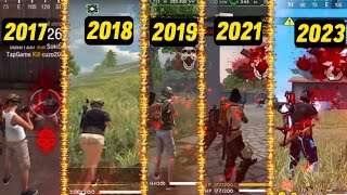 FREE  FIRE  EVOLUTION  2017  TO 2023 💫 || END OF FREE FIRE