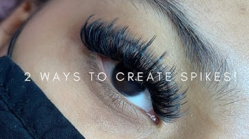 How to make spikes for your wispy sets!(lash extensions)