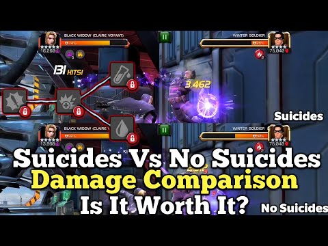 Suicide Masteries Vs No Suicides Damage Comparison! | Are They Worth It? | Contest Of Champions