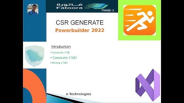 ZATCA PHASE2- CSR GENERATE Using POWERBUILDER