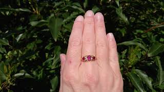 A fine Victorian ruby and diamond ring