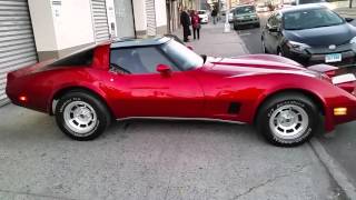 Sexy crimson badass Corvette baby
