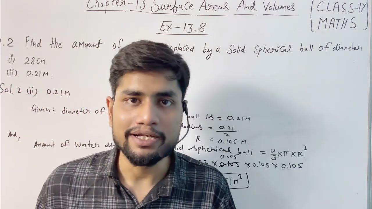 Chapter 13 surface areas and volumes exercise 13 8 question no 2