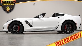 2019 CORVETTE GRAND SPORT 2LT ARCTIC WHITE RED SEATS FREE ENCLOSED DELIVERY FOR SALE R3MOTORCARS.COM