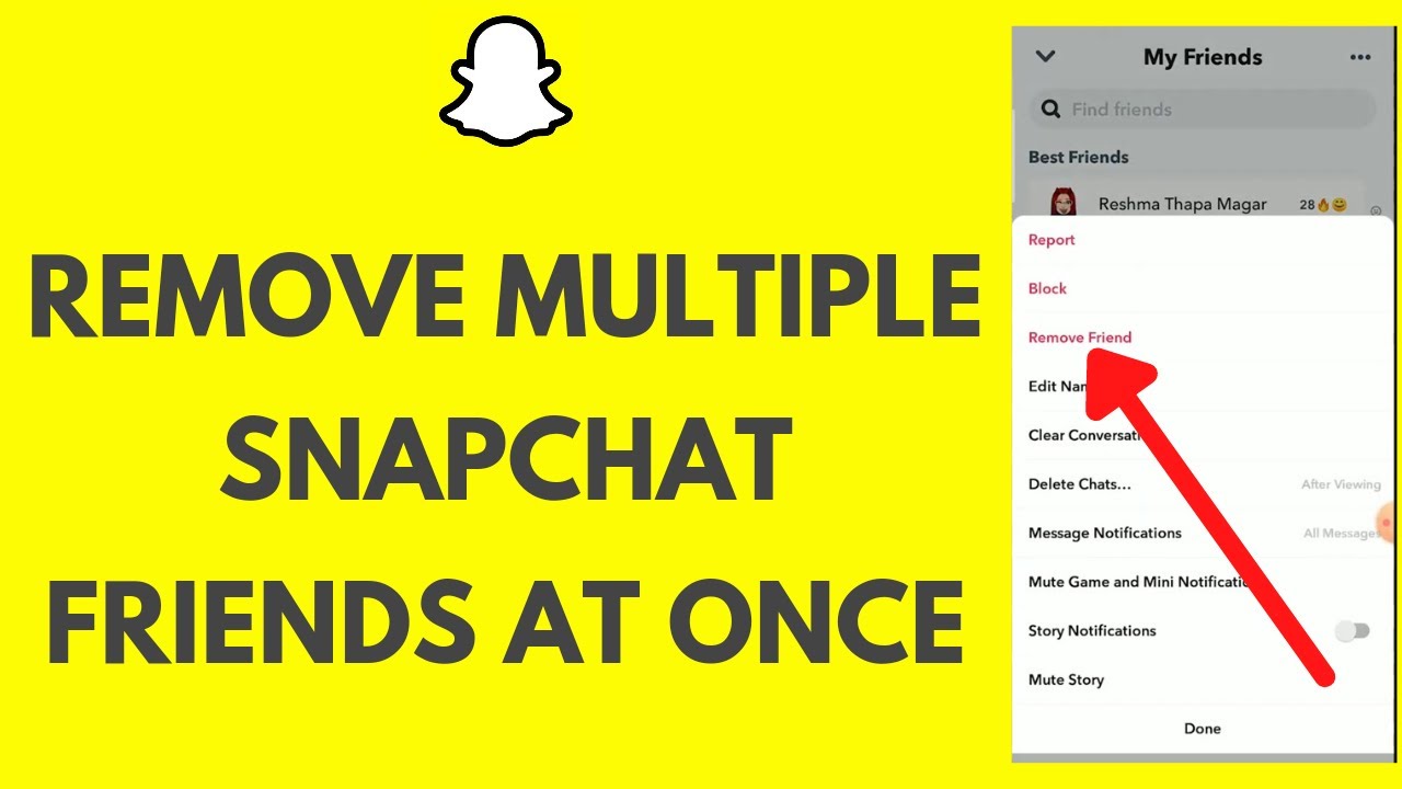 How To Remove Multiple Snapchat Friends At Once Delete Friends on