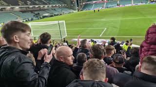 Merry Christmas the Gorgie's having fun. Hearts fans at Easter Road