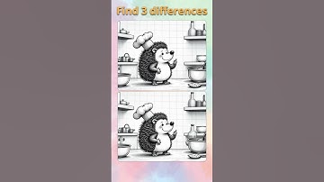 Find 3 Differences – Spot the Difference Challenge – Part №225  #Shorts #Challenge