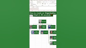 CREATE Your Organizational Chart in 45 SECONDS? | #excel #exceltips