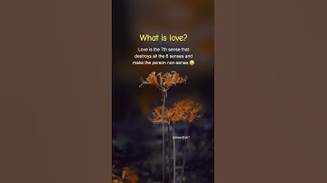 Thumbnail of Love = 7th Sense 🤯❤️ | Funny But True#LoveFacts #RelationshipTruth #7thSense