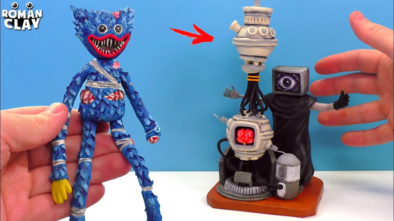 Making Huggy Wuggy and Doctor Harley Sawyer with Clay ⭐ Poppy