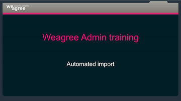 How to automate importing your Word-document | Weagree admin training