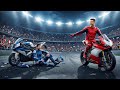 Ronaldo vs Messi 🔥 EPIC Motorcycle Race — Only One Can Win 🏍️