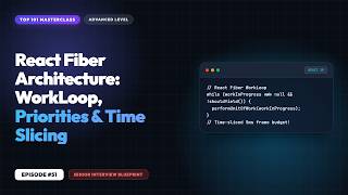 React Fiber Architecture: WorkLoop, Priorities & Time Slicing - Frontend Interview #51
