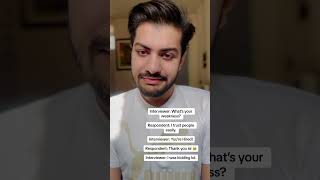 Interviewer Vs Respondent 🤣🤣🤣