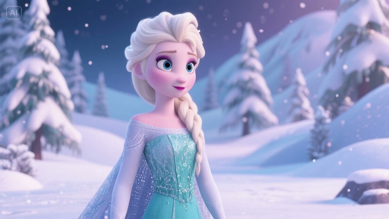 Elsa and the Winter Dreamscape ❄️🌙 | A Frozen Fantasy Beyond the Snow