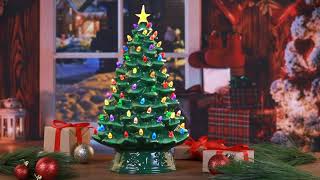 18" Lit Nostalgic Christmas Tree - Green