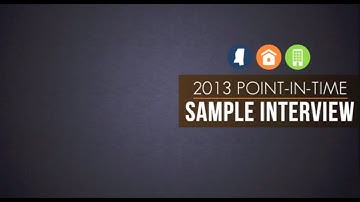 PIT Sample Interview - Unsheltered Participants