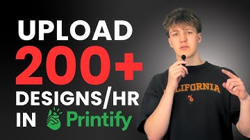 Bulk Upload to Printify (Easiet Method)