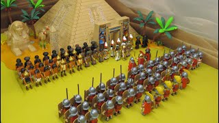 ROMAINS vs EGYPTIENS ! La bataille d'Actium ! Stop motion Playmobil