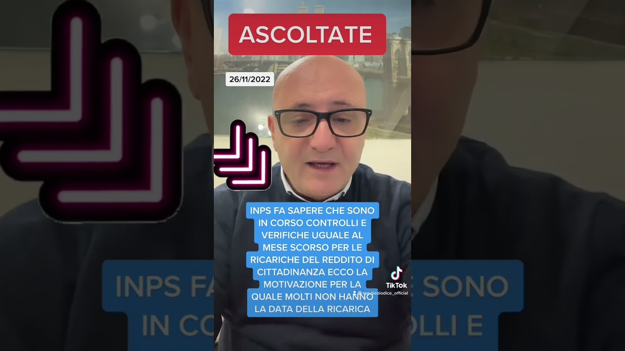 CONTROLLI E VERIFICHE INPS IN CORSO PER I PERCETTORI DEL REDDITO DI CITTADINANZA  ECCO I RITARDI..