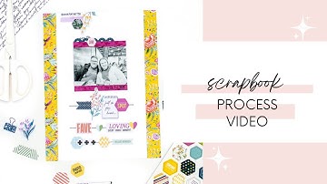Scrapbook Process Video | Traditional Scrapbook Layout | Memory Keeping | Cocoa Daisy Kits