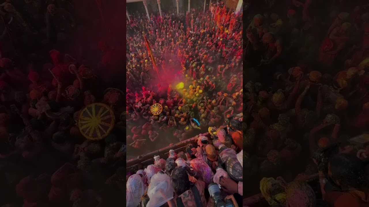 Vrindavan Holi Celebration ,Truly mesmerizing  😍