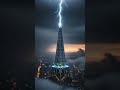 Lightning can strike twice in the same place 😱 #science #lightning #facts Tall buildings like th...