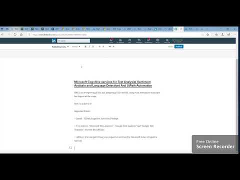 Text Analysis( Sentiment Analysis and Language Detection) Using Uipath