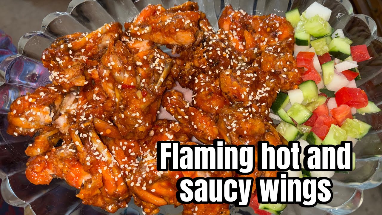 HOT & SAUCY WINGS 🤤🤤👌🏼| MUST TRY| #food #recipe #trending 