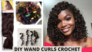 HOW TO WAND CURLS CROCHET USING $2.80 XPRESSION KANEKALON HAIR AND FLEXI RODS screenshot 3