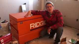 Ridgid Jobsite Tool Storage Box Review - Keeps Tools Safe! Here