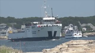Nantucket Ferries and commercial traffic July 2024