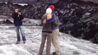 Love is in the Air at Sólheimajökull Glacier