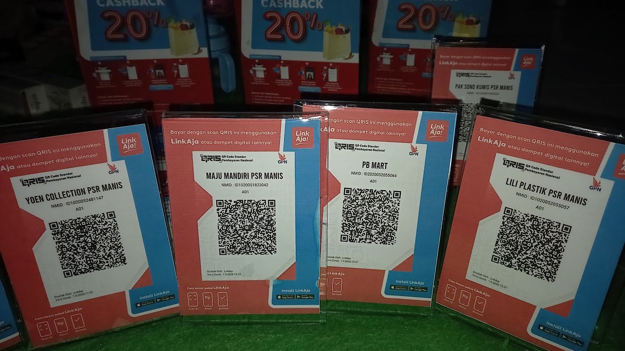 Tutorial Metode Pembayaran Barcode/QR ke merchant via LinkAja,Gopay